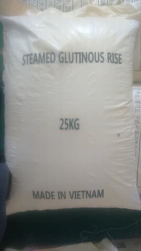hi quality Vietnamese steamed glutinous rice export to Korea